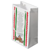 XMAS GIFT BAG スモールペーパーバッグ (裏面アングル)