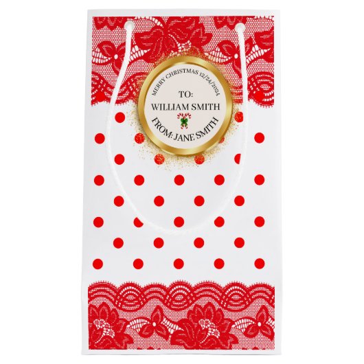 XMAS GIFT BAG スモールペーパーバッグ (正面)