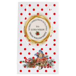 XMAS GIFT BAG スモールペーパーバッグ