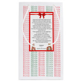 XMAS GIFT BAG スモールペーパーバッグ (裏面)