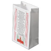 XMAS GIFT BAG スモールペーパーバッグ (裏面アングル)