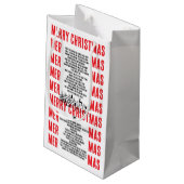 XMAS GIFT BAG スモールペーパーバッグ (裏面アングル)