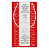 XMAS GIFT BAG スモールペーパーバッグ (裏面)