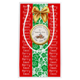 XMAS GIFT BAG スモールペーパーバッグ