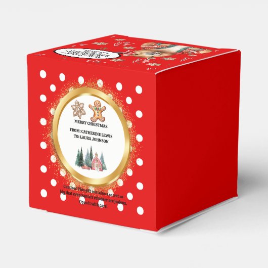 XMAS GIFT BAG フェイバーボックス (裏面サイド)