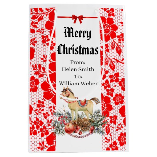 XMAS GIFT BAG ミディアムペーパーバッグ (正面)