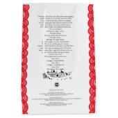 XMAS GIFT BAG ミディアムペーパーバッグ (裏面)