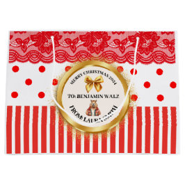 XMAS GIFT BAG ラージペーパーバッグ