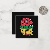 Xmas Gift Be Merry Yall ノートカード (正面/裏面インサイチュ)