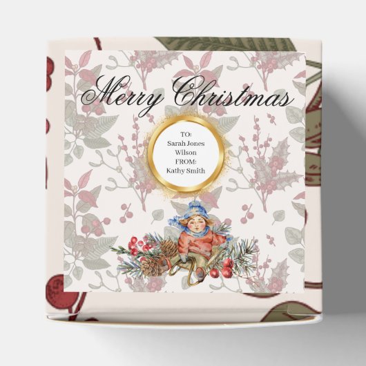 XMAS GIFT BOXES フェイバーボックス (上部)