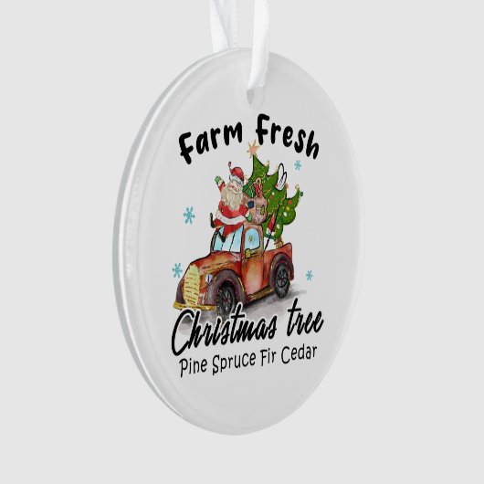 Xmas Gift Farm Fresh Christmas Tree オーナメント (正面)