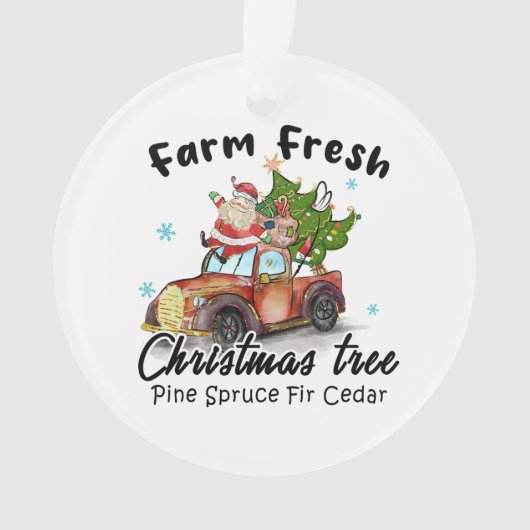 Xmas Gift Farm Fresh Christmas Tree オーナメント (正面)