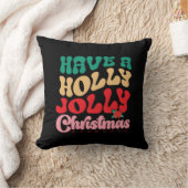 Xmas Gift Have A Holly Jolly Xmas クッション (ブランケット)