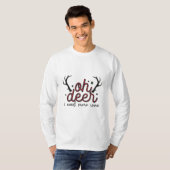 Xmas Gift Oh Deer I Need More Wine Tシャツ (正面フル)