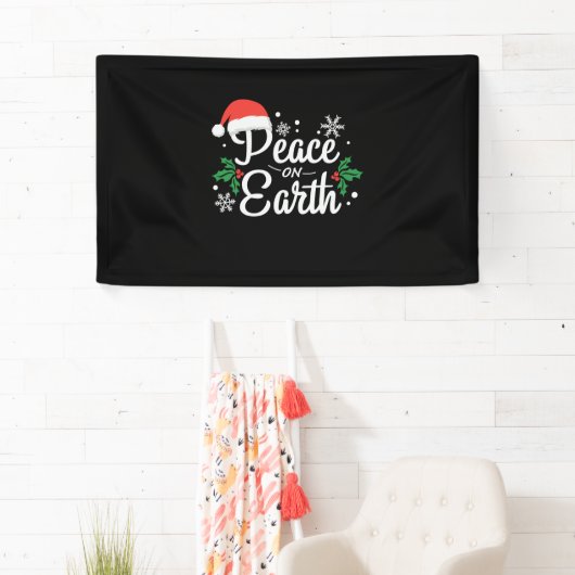 Xmas Gift Peace On Earth 横断幕 (インサイチュ)