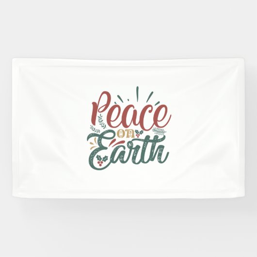 Xmas Gift | Peace On Earth 横断幕 (横)