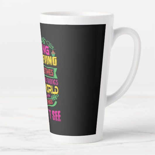 Xmas Gift Seeing Is Believing カフェラテマグ (右)