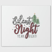 Xmas Gift Silent Night Yeah ラッピングペーパー (フラット)