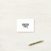 Xmas Gift Winter Vibes ポストイット (デスク上)