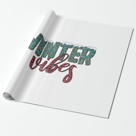 Xmas Gift Winter Vibes ラッピングペーパー (アンロールド)