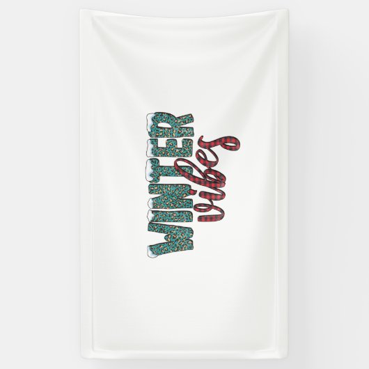 Xmas Gift Winter Vibes 横断幕 (縦)