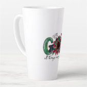 Xmas Gift With God All Things Are Possible カフェラテマグ (左アングル)
