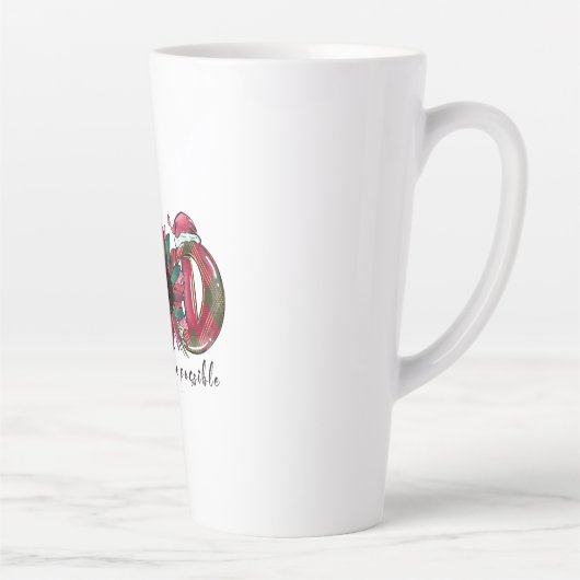 Xmas Gift With God All Things Are Possible カフェラテマグ (右)