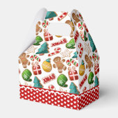 Xmas Gingerbread Cookies Cute Pattern フェイバーボックス (裏面サイド)