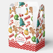 Xmas Gingerbread Cookies Cute Pattern フェイバーボックス (オープン)