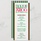 X'mas Green Crismas Dinerメリーメニュー メニュー (正面/裏面)