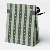 Xmas Green stripe Holiday Noel Christmas Wrapping フェイバーボックス (裏面サイド)