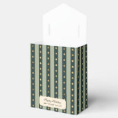 Xmas Green stripe Holiday Noel Christmas Wrapping フェイバーボックス (オープン)