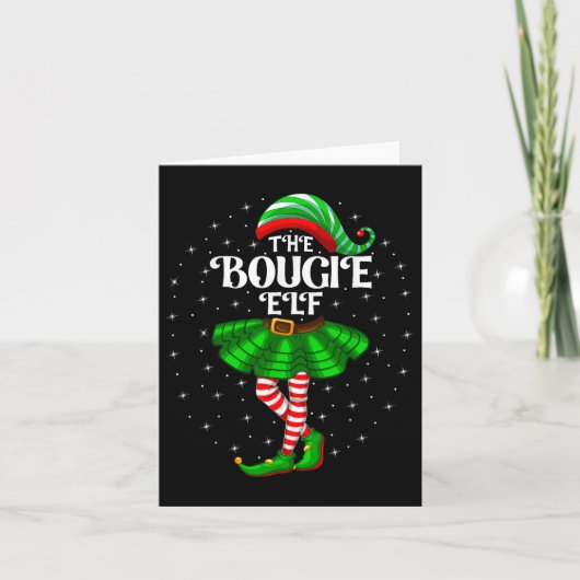 Xmas Group Matching Women Girls The Bougie Elf Chr カード (正面)