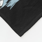 Xmas Holiday Fun Santa Playing Ice Hockey Christma フリースブランケット (角)