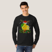 Xmas Holiday Reindeer Hat Santa Lemon Christmas Tシャツ (正面フル)