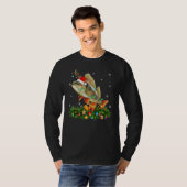 Xmas Holiday Reindeer Hat Santa Perch Fish Christm Tシャツ (正面フル)