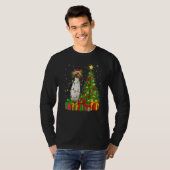 Xmas Holiday Santa Emperor Penguin Christmas Tree  Tシャツ (正面フル)
