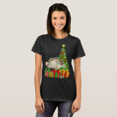Xmas Holiday Santa Guinea Fowl Bird Christmas Tree Tシャツ (正面フル)