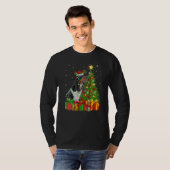 Xmas Holiday Santa Rhodesian Ridgeback Dog Christm Tシャツ (正面フル)