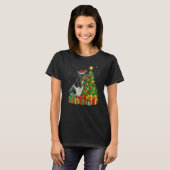 Xmas Holiday Santa Rhodesian Ridgeback Dog Christm Tシャツ (正面フル)