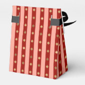 Xmas Holiday Striped Noel Christmas Wrapping フェイバーボックス (裏面サイド)