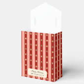 Xmas Holiday Striped Noel Christmas Wrapping フェイバーボックス (オープン)