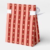Xmas Holiday Striped Noel Christmas Wrapping フェイバーボックス (裏面サイド)