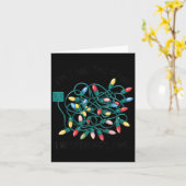 Xmas I’m Fine Everything's Fine Tangled Christmas カード (黄色い花)