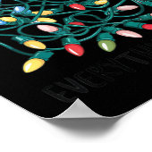 Xmas I’m Fine Everything's Fine Tangled Christmas  ポスター (角)