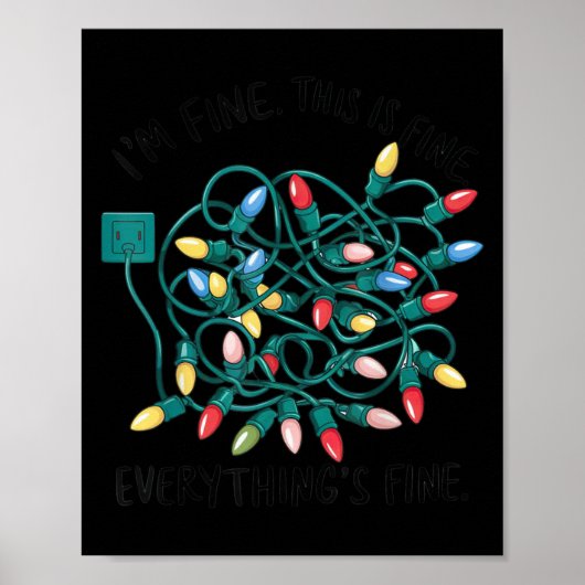 Xmas I’m Fine Everything's Fine Tangled Christmas  ポスター (正面)