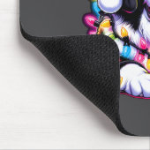 Xmas Landseer Newfoundland Dog Tangled Christmas L マウスパッド (コーナー)