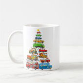 Xmas Light Christmas Tree, Funny Xmas Boys Kids To コーヒーマグカップ (左)