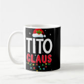 Xmas Light Tito Santa Claus Christmas Matching Cos コーヒーマグカップ (左)