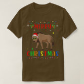 Xmas Light Wildebeest Design Matching Christmas Pa Tシャツ (デザイン正面)